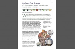 Crop Cooling and Storage